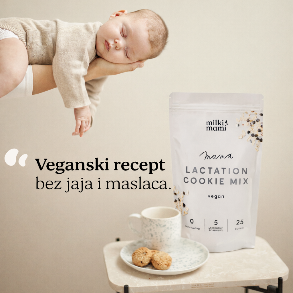 VEGANSKA MJEŠAVINA ZA LAKTACIJSKE KEKSE za 25 keksa