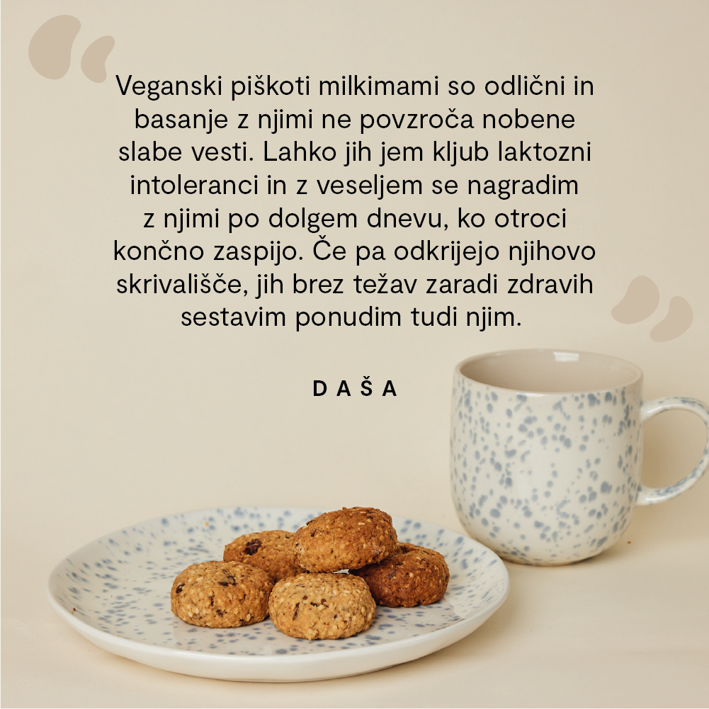 VEGANSKI PIŠKOTNI MIX za 25 piškotov