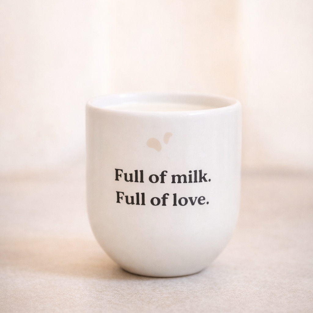 Skodelica Full of milk. Full of love